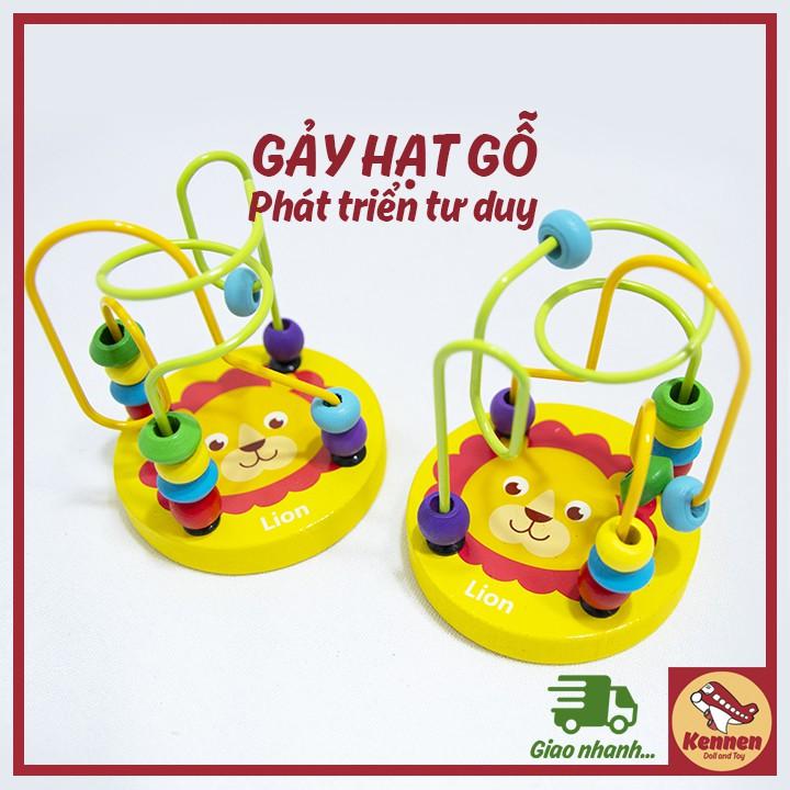 Luồn hạt gỗ - giáo cụ Montessori