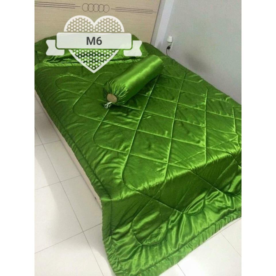 Trọn Bộ Chăn Ga Vỏ Gối Phi Lụa Dubai Cực Mát 1m6x2M, 1m8X2M Hình thật