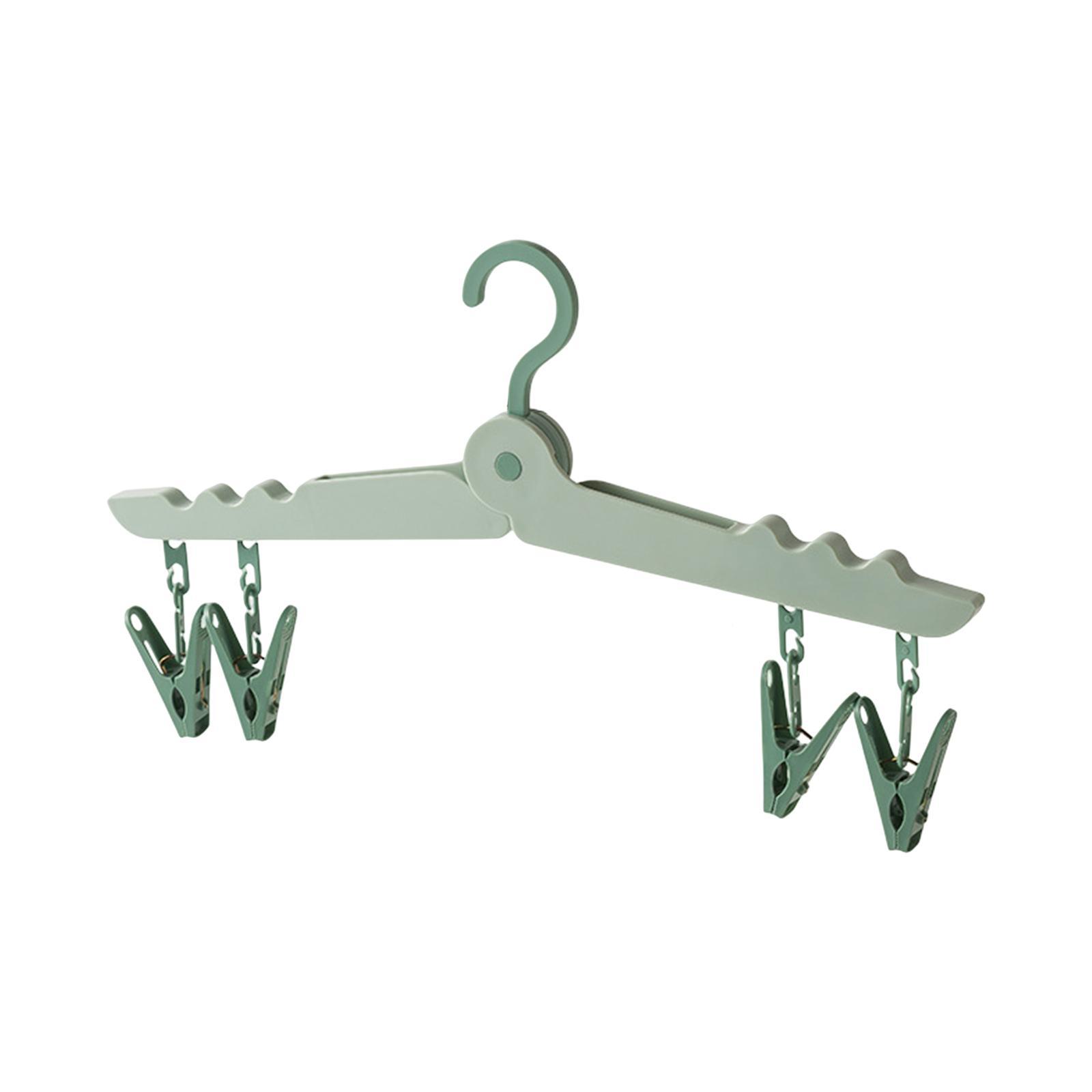 Portable Folding Clothes Hanger Clothing Organizer for Travel, Home Foldable