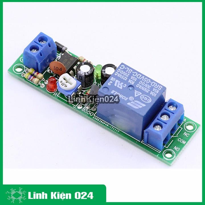 Module Tạo Trễ NE555 Đóng Cắt Relay 5VDC Thời gian 0-60s