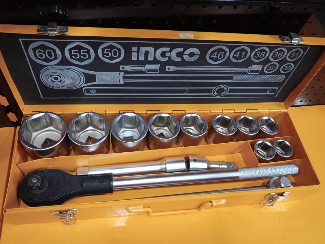 BỘ 15 ĐẦU TUÝP TAY VẶN INGCO HKTS034151 - HÀNG CHÍNH HÃNG