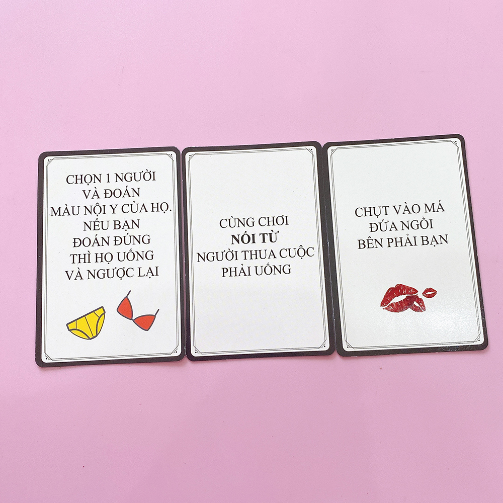 Bộ Bài PHÊ FAR Ver 2 Drinking Game 50 Lá Huệ Bài Ăn Nhậu Không Thể Thiếu Trong Mọi Cuộc Vui