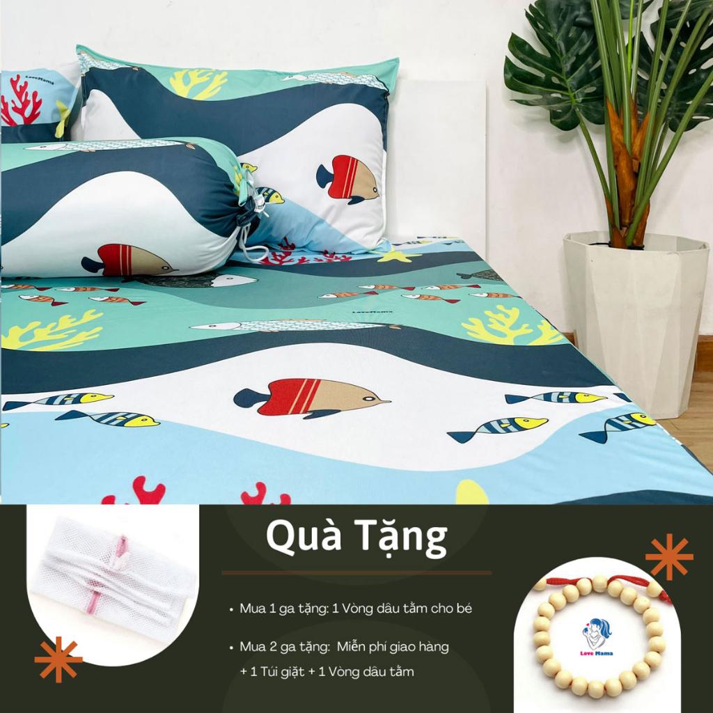 Ga chống thấm Cotton sóng biển đại dương không sột soạt, nóng bí hơi LoveMama