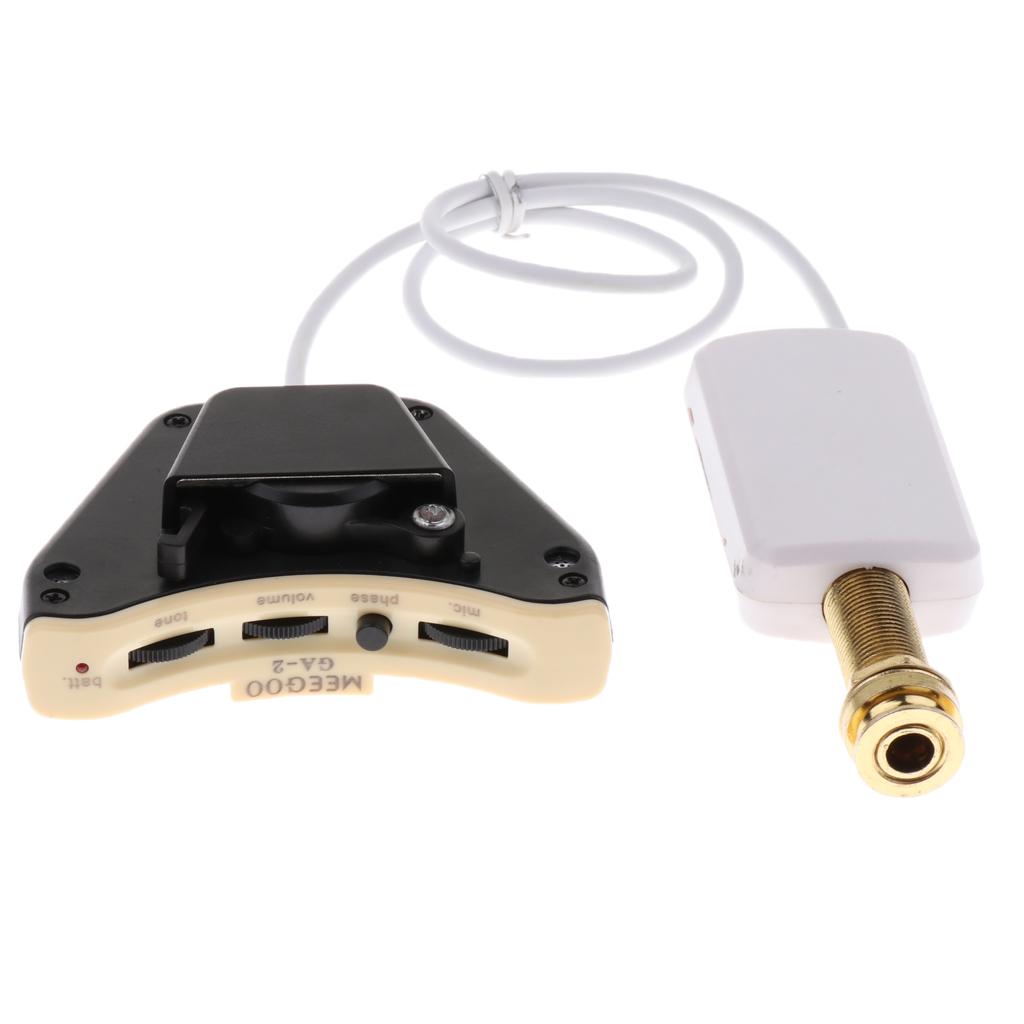 1 Set ABS Guitar Endpin Sound Hole Pickup Musical Instrument Parts