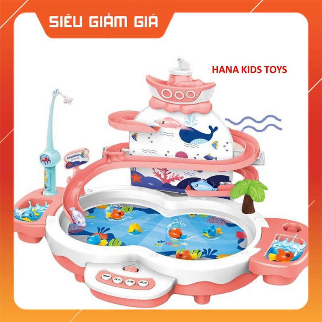 Đồ Chơi Câu Cá Thác Nước Cho Bé Đồ Chơi Câu Cá,Dùng Pin, Có Nhạc, Thác Trượt,Cá Bay Siêu Xịn.