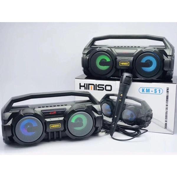 Loa bluetooth Kimiso KM-S1/S2 hát karaoke - Tặng kèm mic hát
