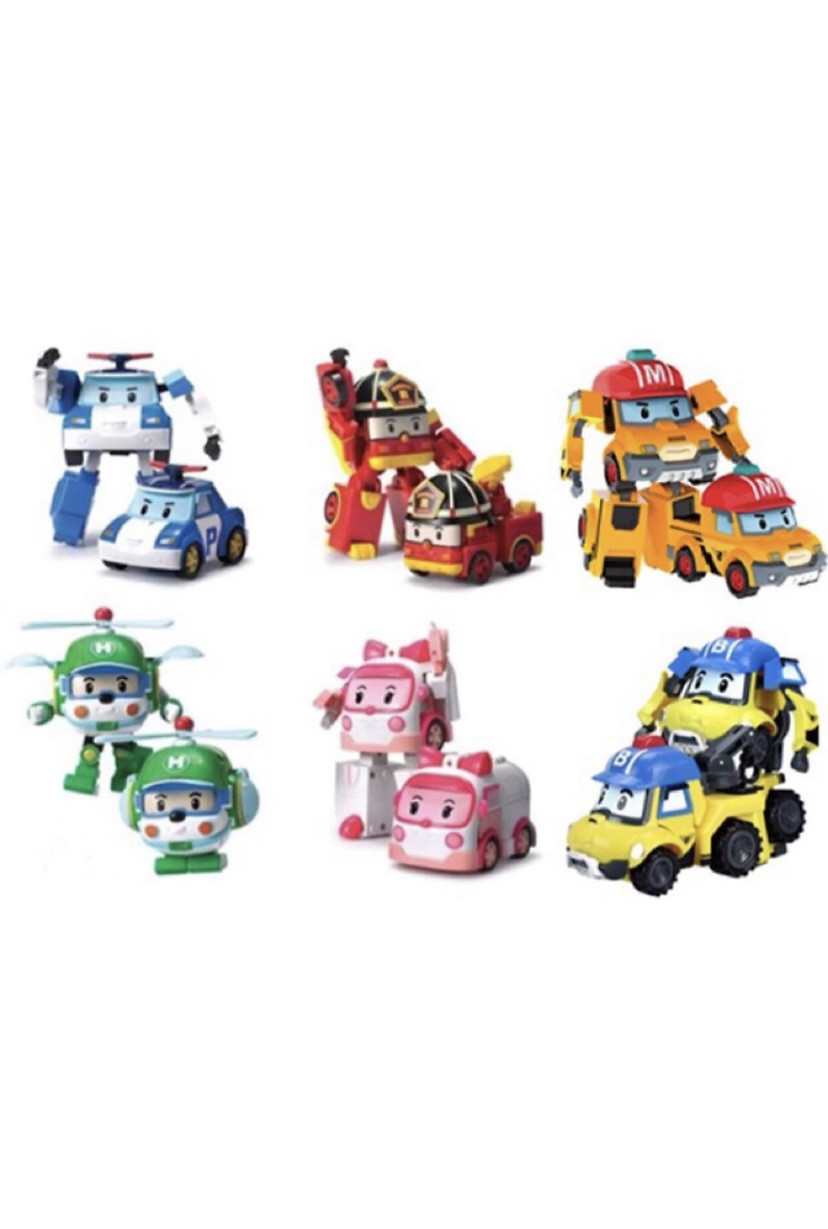 Đồ chơi trẻ em Đội bay siêu đẳng Robocar Poli và những người bạn - bộ 6 nhân vật