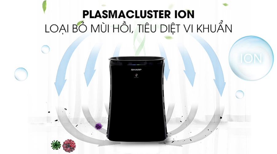 Máy Lọc Không Khí Bắt Muỗi Sharp FP-GM50E - Đen - Hàng chính hãng