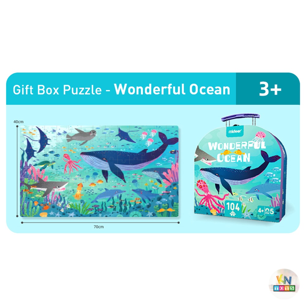 Đồ Chơi Ghép Hình Mideer Puzzle MD3110 – Đại Dương Tuyệt Diệu – Wonderful Ocean