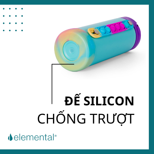 [Hàng chính hãng_Thương hiệu Mỹ] Bình giữ nhiệt elemental Iconic Pop màu cầu vòng 414ml, inox 304, giữ nhiệt vượt trội, FDA Hoa Kì, An toàn sức khỏe