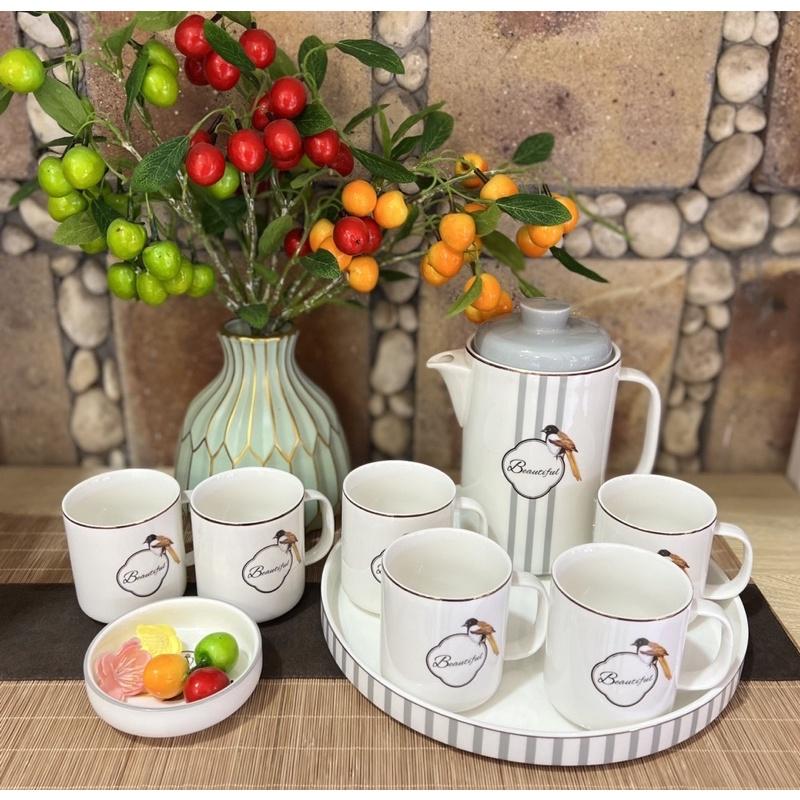 BỘ BÁT ĐĨA TRẮNG ĐẸP