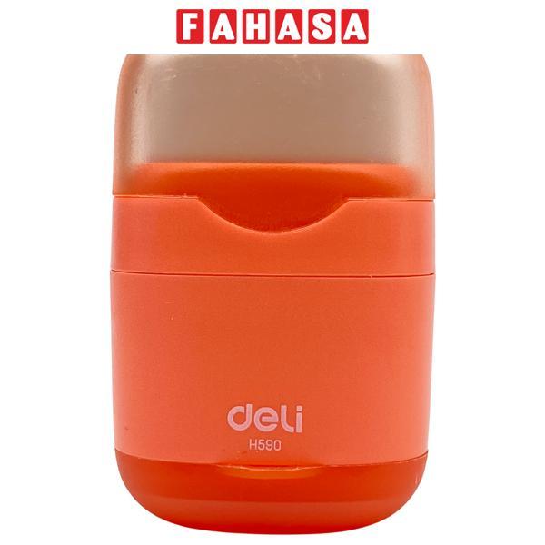 Chuốt Chì 2 Lỗ φ6.9-11 mm Kèm Gôm - Deli EH590 - Màu Cam