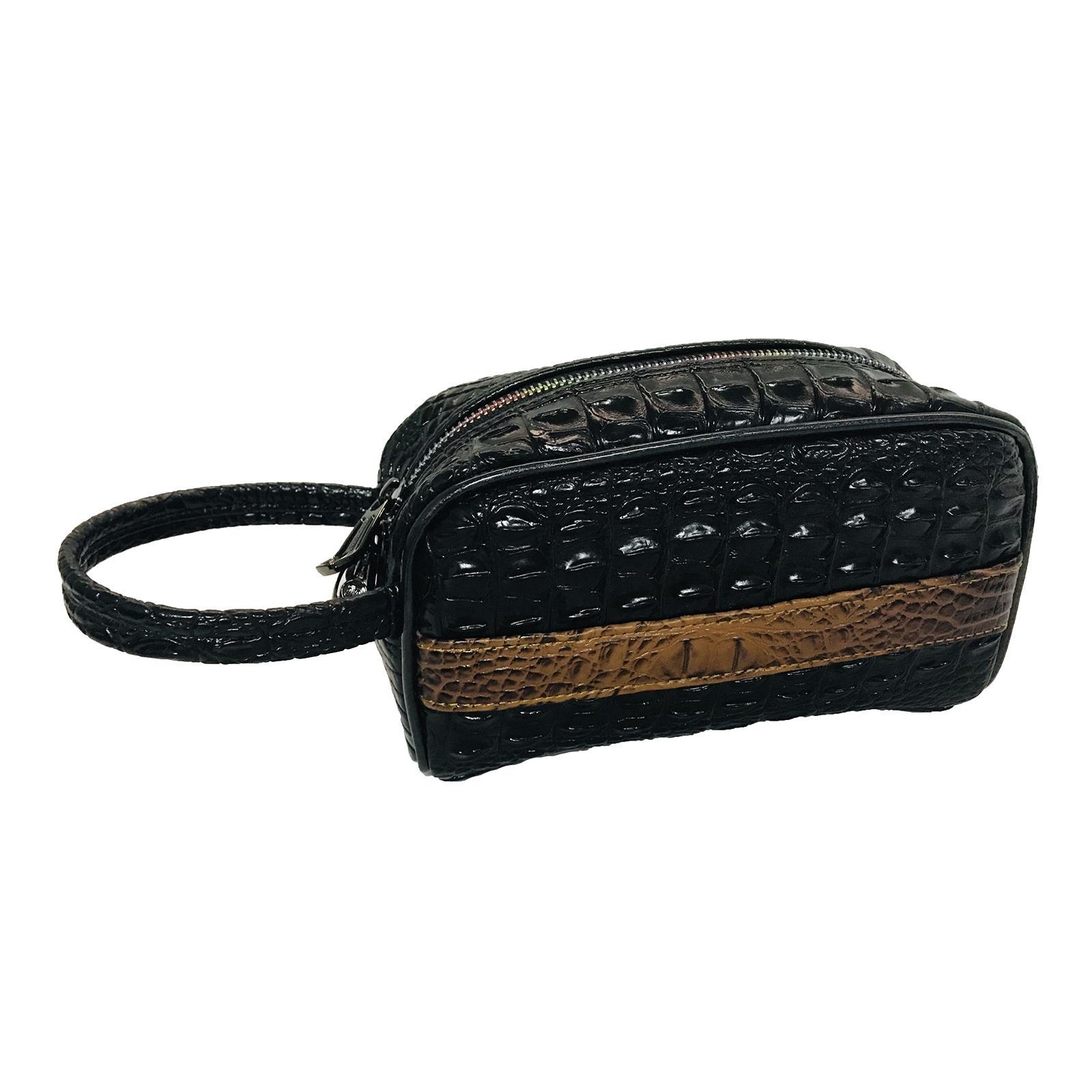 Hellery Men Handbag Mini Carrier Clutch Hand Bag Cards Travel Purse Wallet