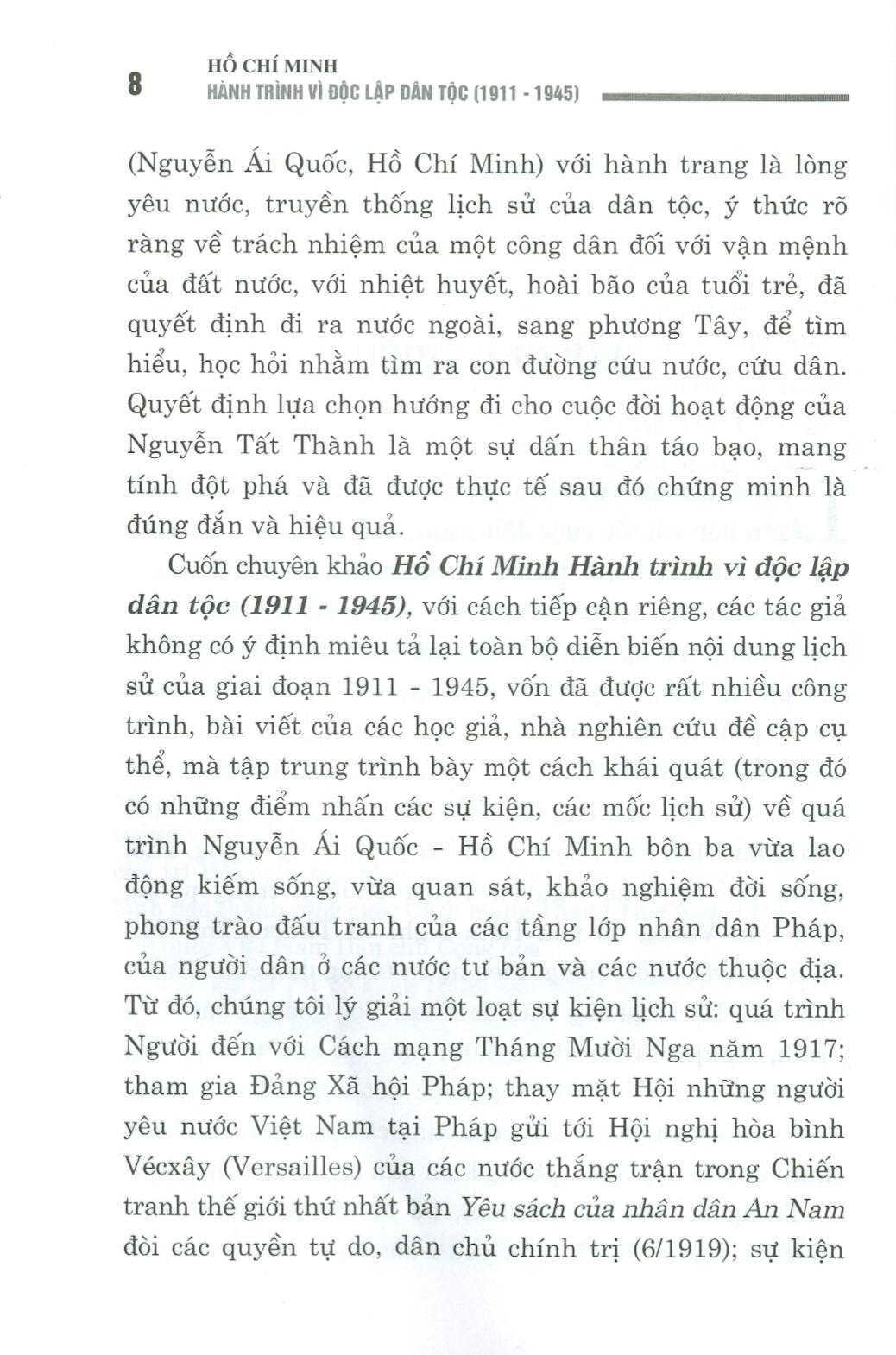 HỒ CHÍ MINH - Hành Trình Vì Độc Lập Dân Tộc (1911 - 1945) (Sách chuyên khảo)