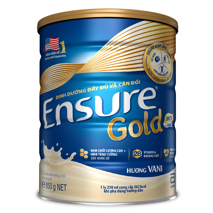 Thực Phẩm Dinh Dưỡng Y Học: Ensure Gold Vani 850g