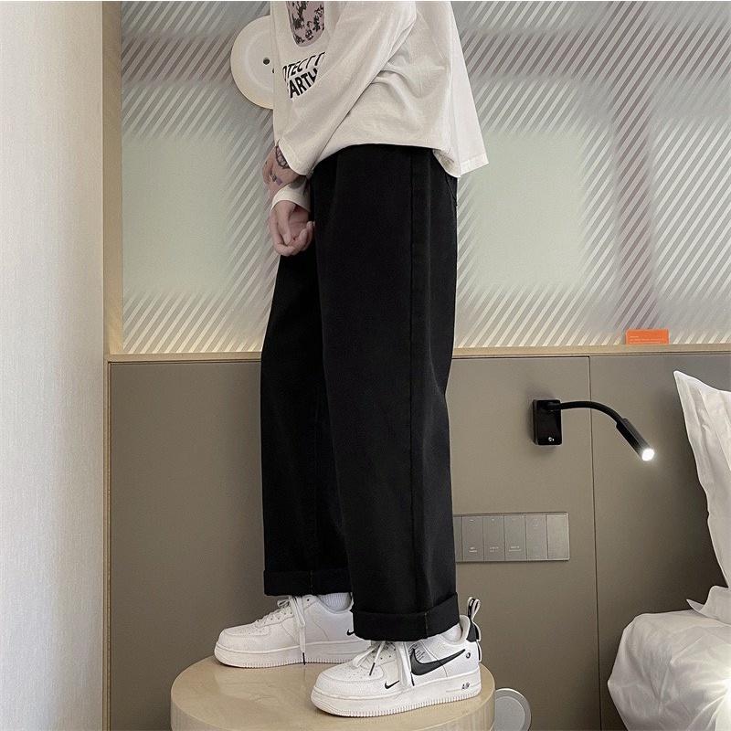Quần kaki ống rộng - Quần Baggy Nam Nữ KAKI Ống Suông phong cách Unisex co giãn trẻ trung năng động