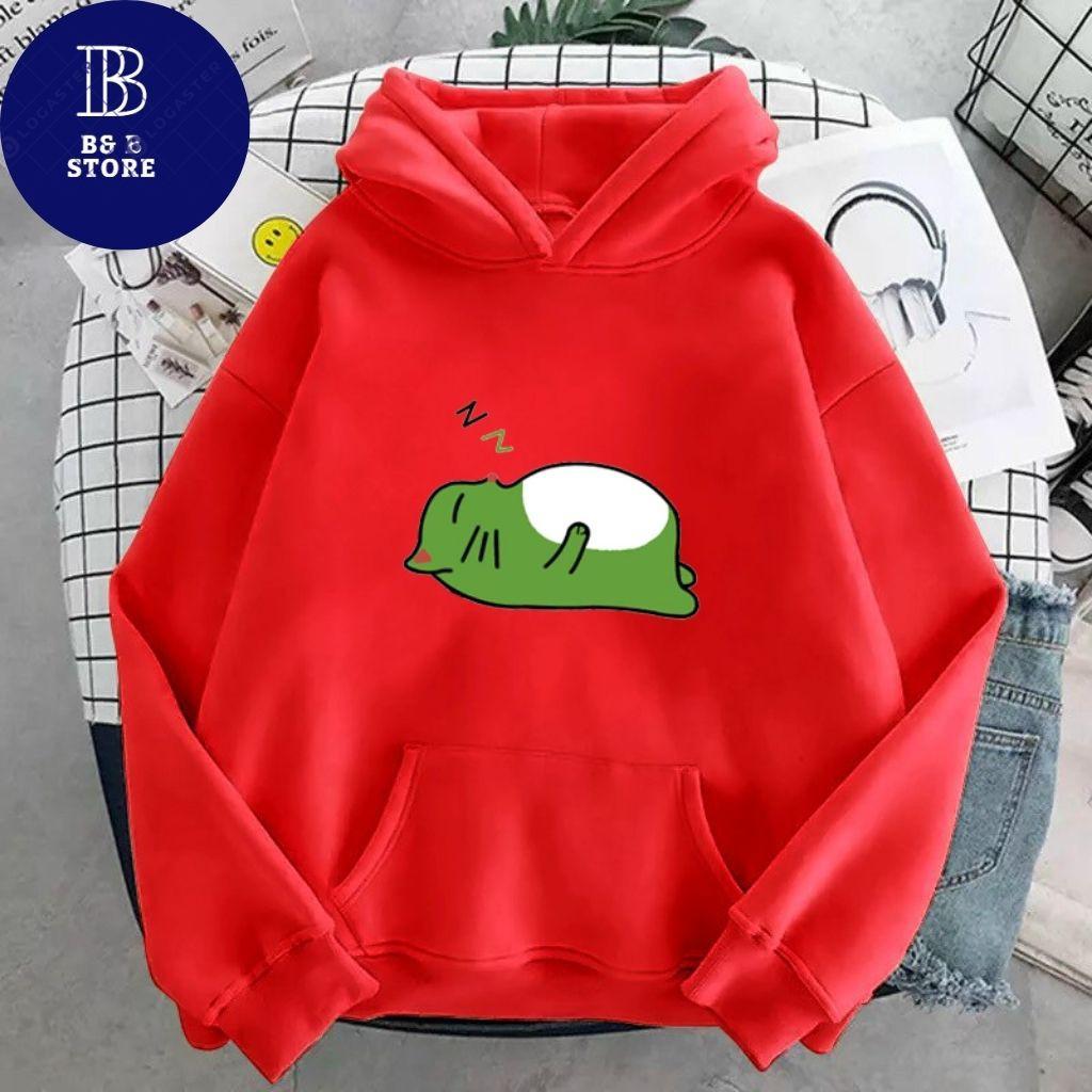 ÁO KHOÁC HOODIE NỈ UNISEX IN GẤU NGỦ SIÊU CUTE ÁO KHOÁC HOODIE LOCAL BRAND FORM RỘNG NAM NỮ NHIỀU MÀU