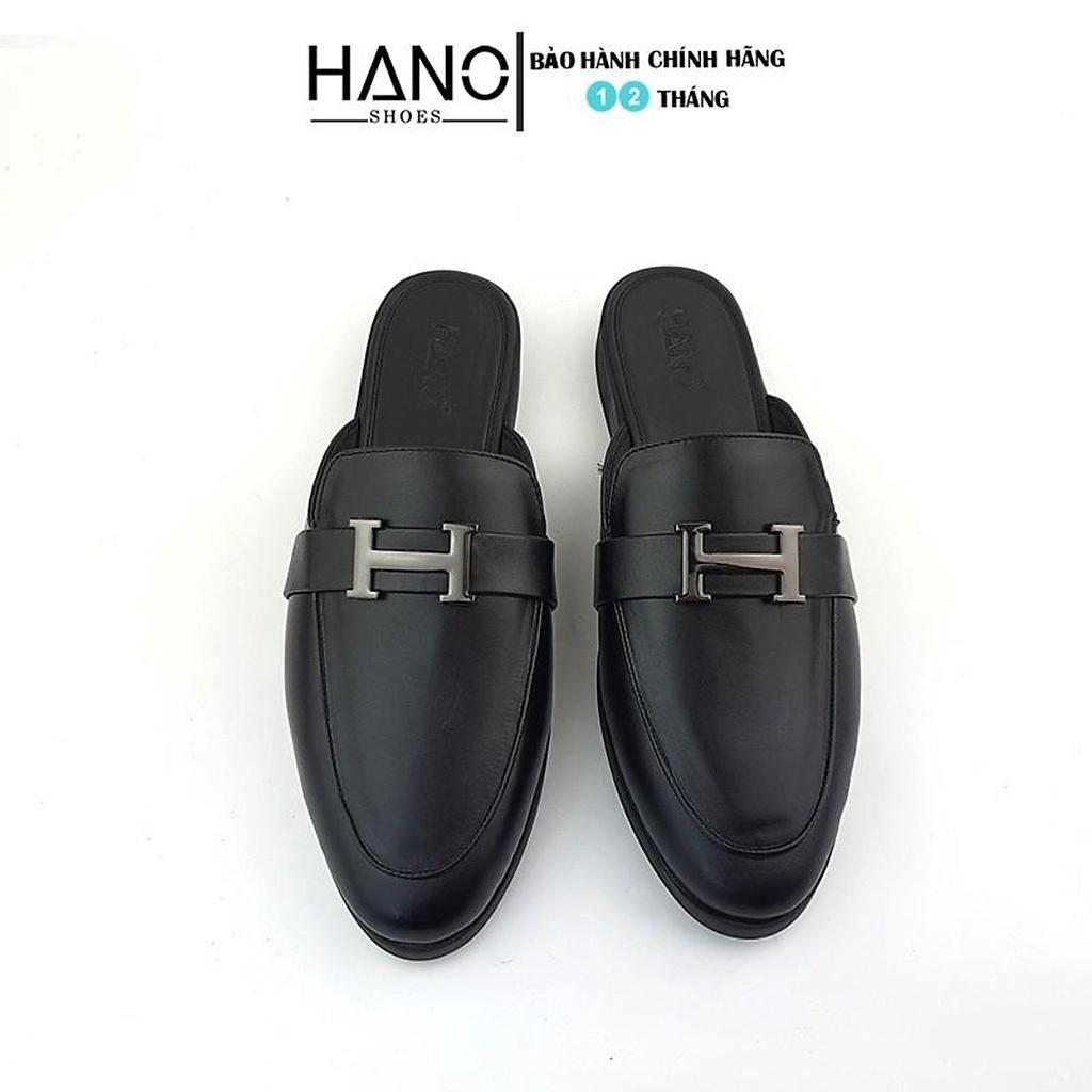 HANO - Giày Sục Nam Da Pu Khóa chữ H Trẻ Trung Trẻ Trung Chuẩn Xịn Êm chân S1167