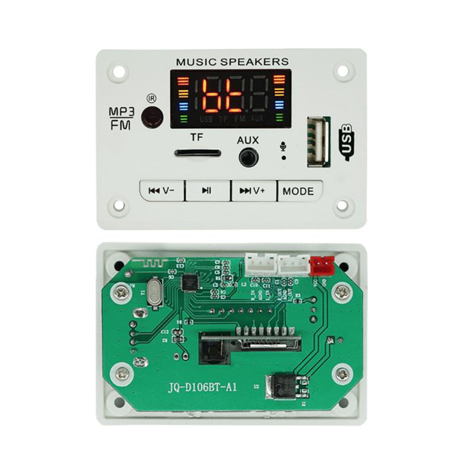 DC 5V /12V Car Stereo MP3 Decoder Board Recording Module Wireless Audio Module - Made of high reliable quality and durable material