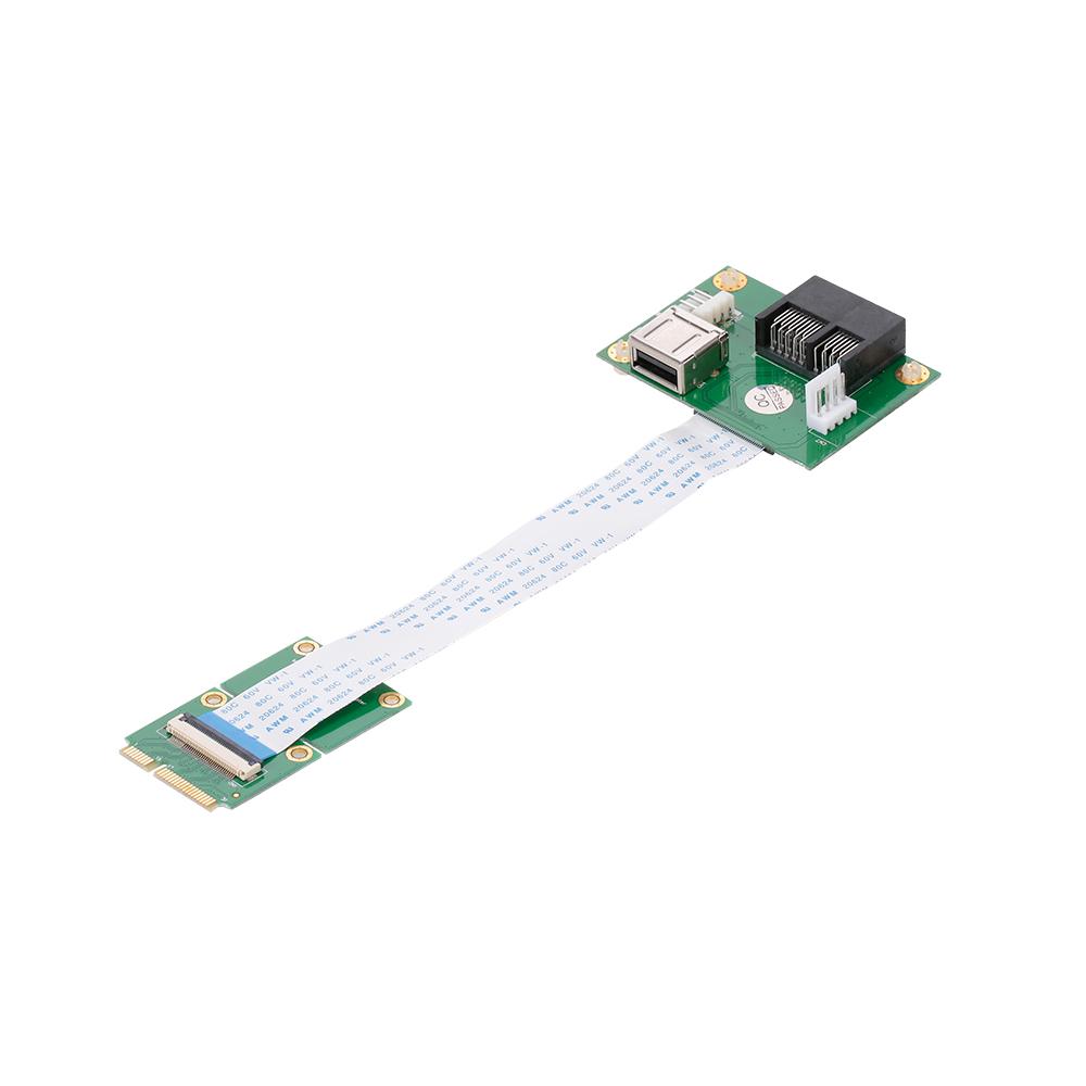 Thẻ chuyển đổi dây nối dài mini PCI-E sang PCI-E với hỗ trợ khe cắm ngang PCI-E 1X / 4X / 8X / 16X