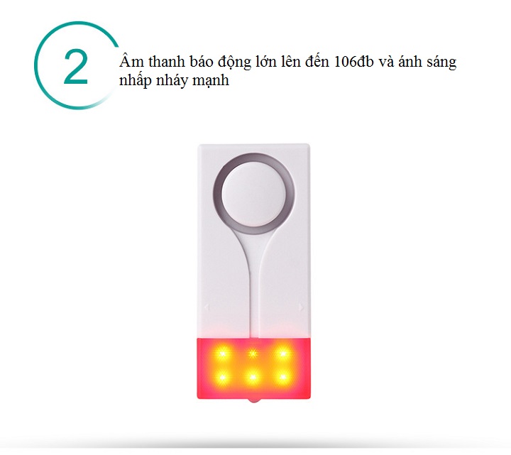 Chuông báo khách, báo động khi có người mở cửa có điều khiển từ xa nhỏ gọn M18 ( Tặng 03 nút kẹp cao su ngẫu nhiên đa năng )