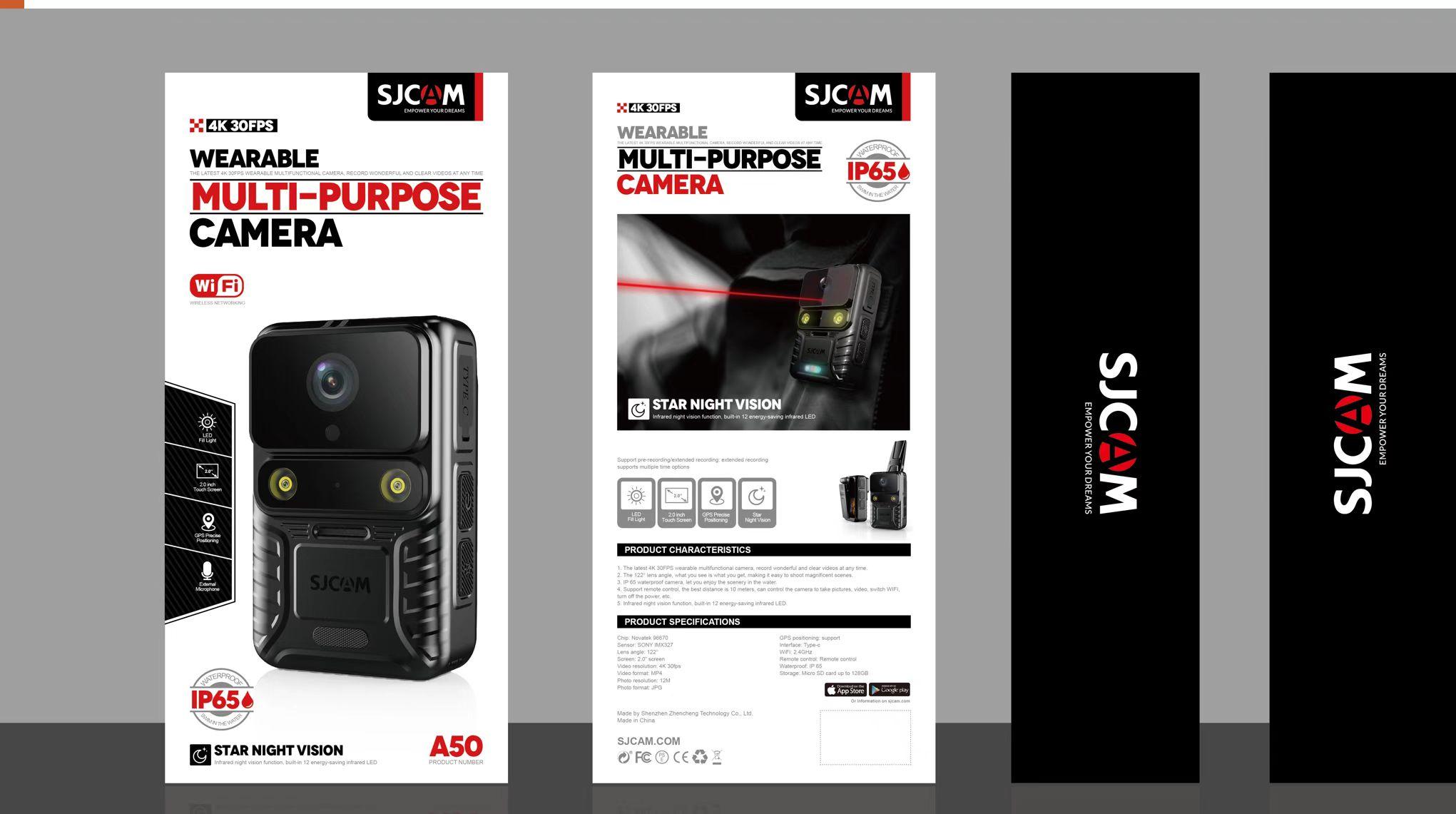 Máy ảnh cơ thể di động SJCAM A50