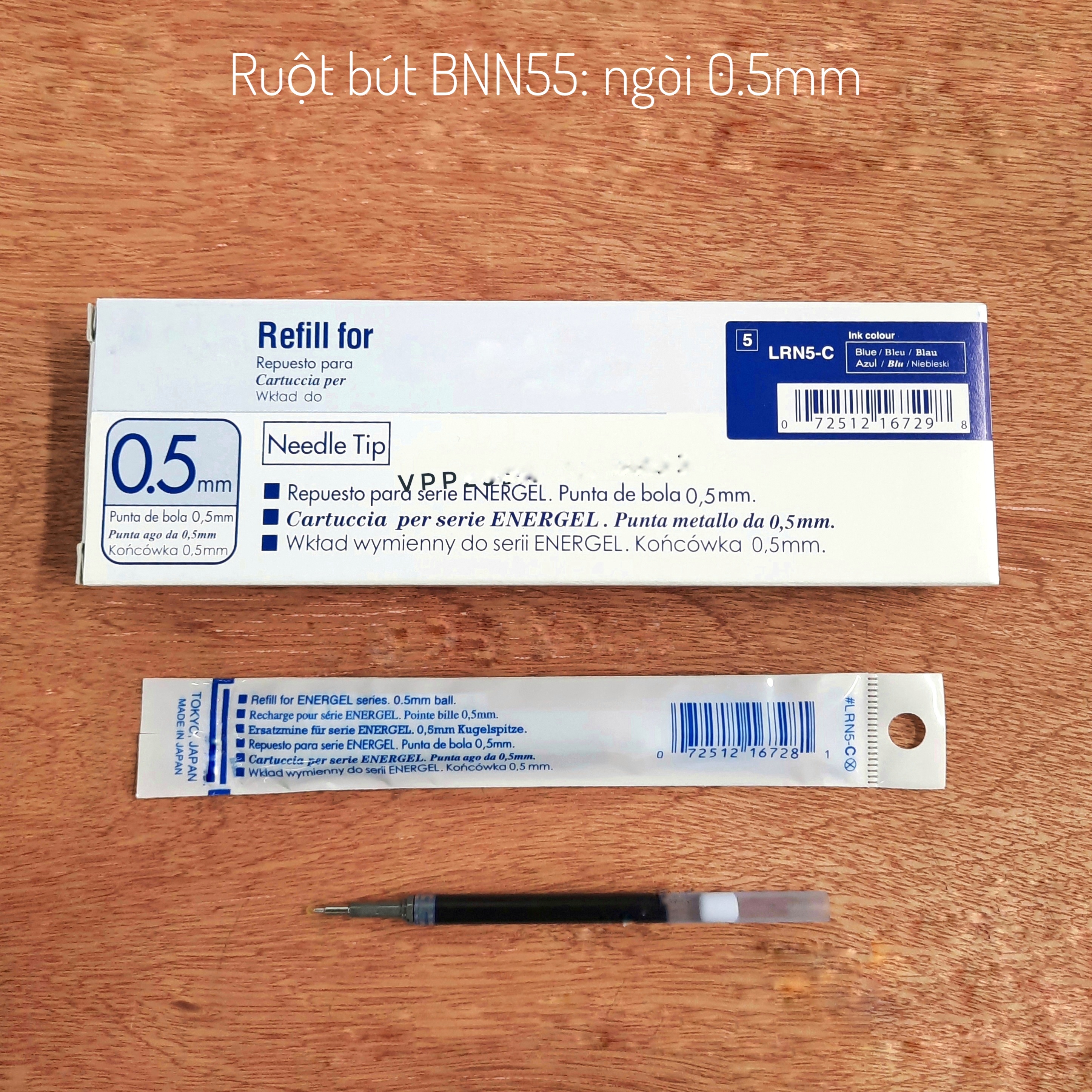 Bút bi nước pentel nhật bản ngòi 0.5mm, 0.7,1.0mm BLN55,BL57,BL60. (1 cái)