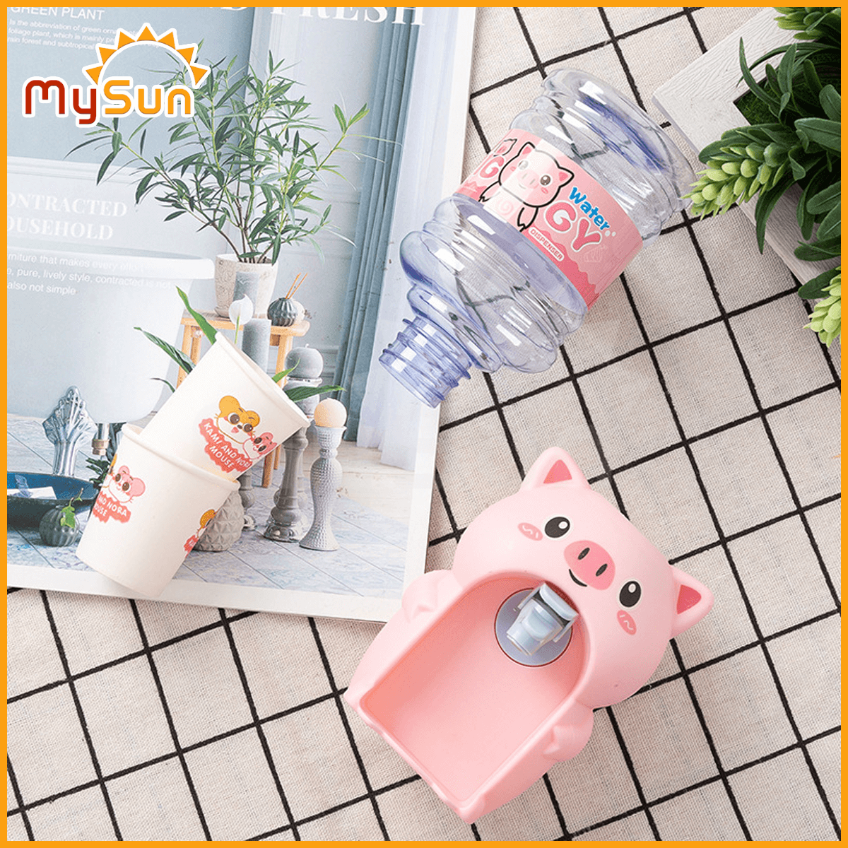 Đồ chơi bình nước mini cho bé cute dễ thương bằng nhựa giá rẻ MySun