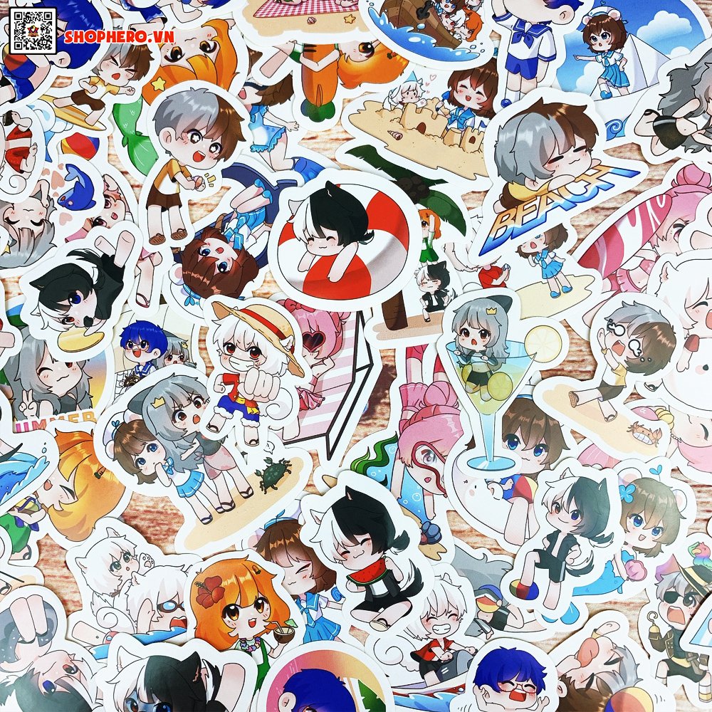 Sticker Hero Team Summer Vacation