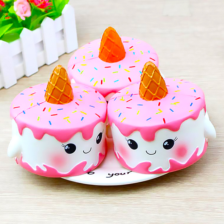 Squishy bánh kem Unicorn, squishy chậm tăng mùi thơm dịu nhẹ, đồ chơi cho bé trai và bé gái