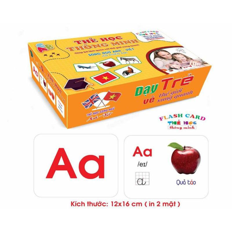 Bộ Thẻ Học Thông Minh loại to Flashcard 18 chủ đề