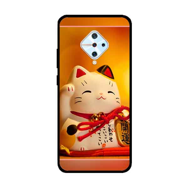 Ốp Lưng in cho Vivo S1 Pro/ Vivo V17 Mẫu Mèo May Mắn 10 - Hàng Chính Hãng