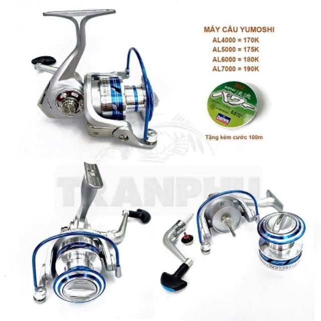 Máy câu cá Yumoshi AL4000 đến 7000 tặng kèm 100m cước