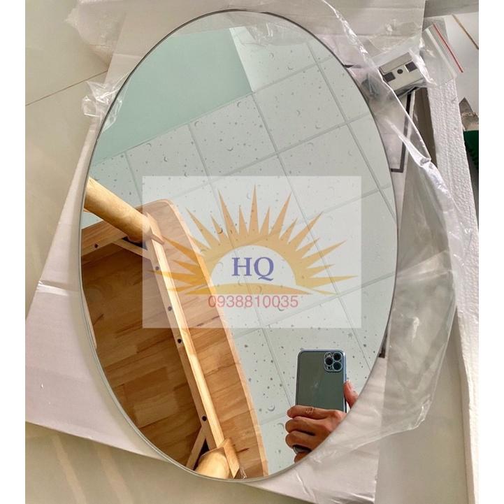 Gương soi treo pas hoặc dán tường kt 30x45cm - Oval G401N