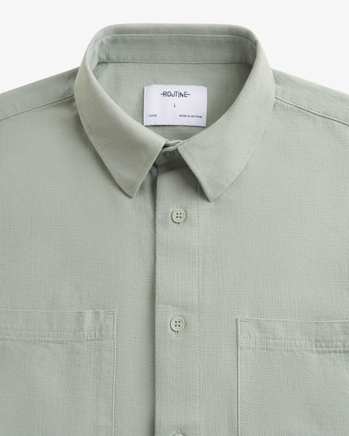 Áo sơ mi tay ngắn có túi form Loose - ROUTINE 10F24SHS030 | LASTORE MENSWEAR