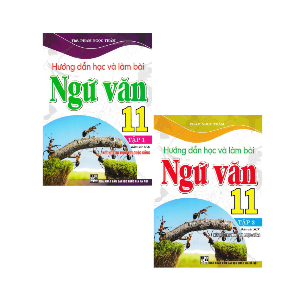 Sách - Combo Hướng Dẫn Học Và Làm Bài Ngữ Văn 11 - Tập 1 + 2 - HA