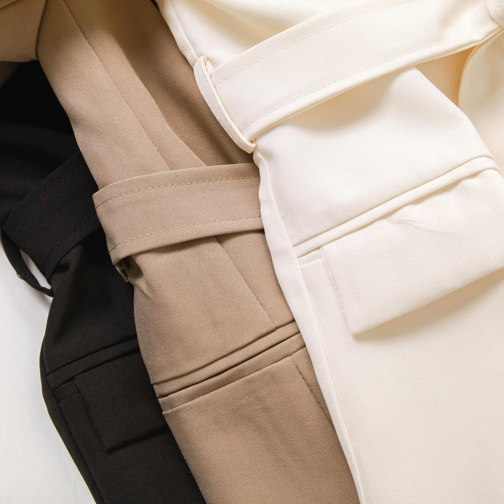 Áo khoác Blazer nữ nịt dây đẹp, phong cách hàn LXK77085