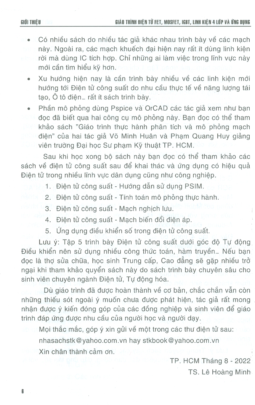 Giáo Trình Điện Tử FET - MOSFET - IGBT Linh Kiện 4 Lớp Và Ứng Dụng
