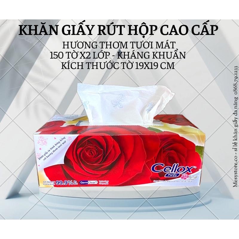 Khăn giấy hộp Cellox Thailand 150 tờ x2 lớp hương thơm mát