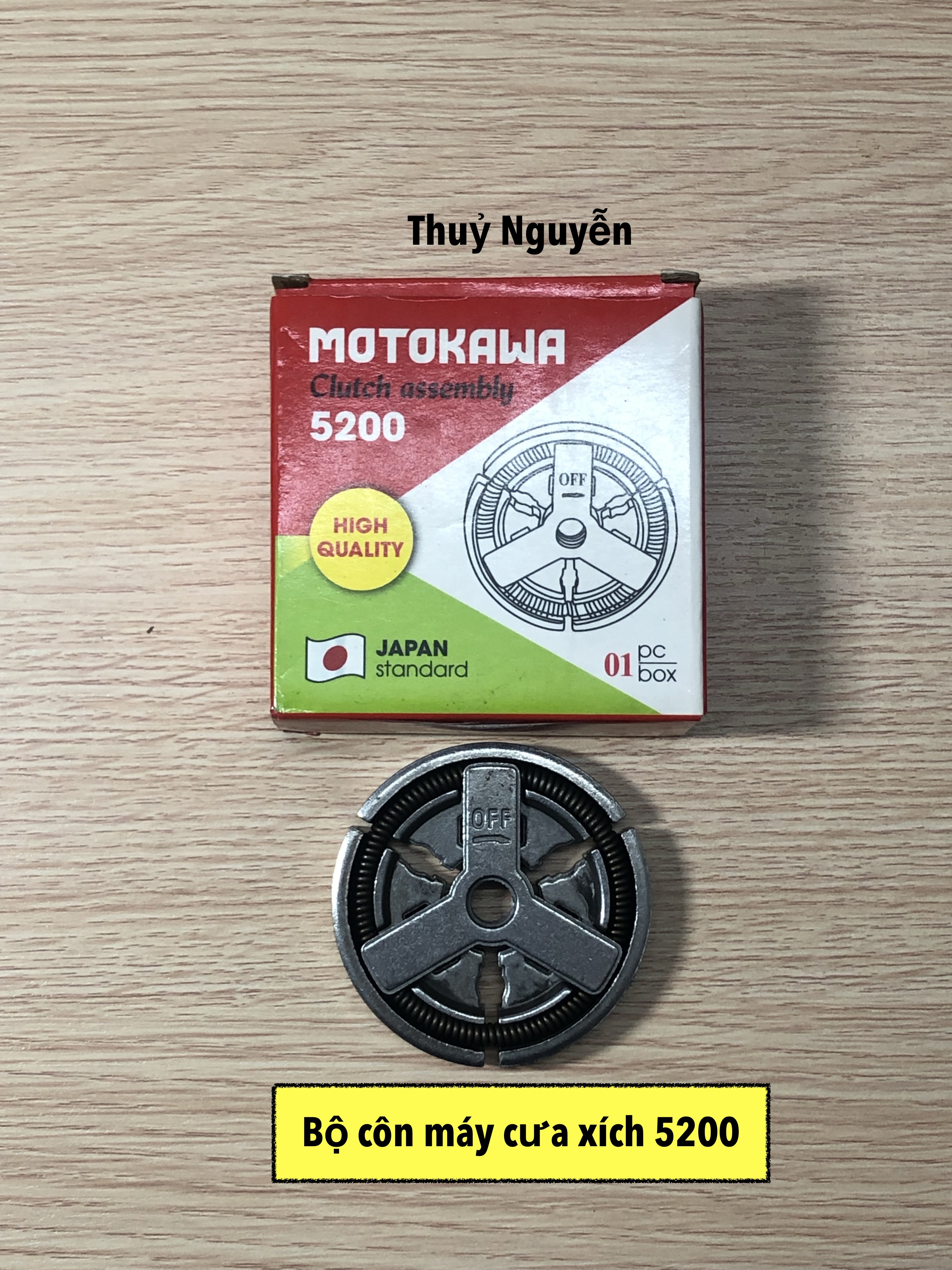 Bộ ly hợp , bố ly hợp máy cưa xích 5200, 5900, 52cc