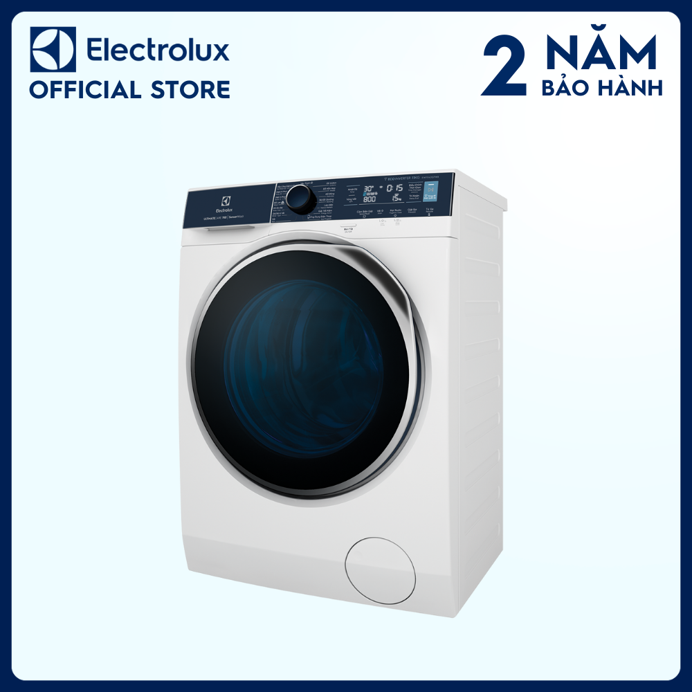 [Free Giao lắp] Máy giặt cửa trước Electrolux 11kg UltimateCare 700 - EWF1142Q7WB - Giặt sạch sâu, không cặn giặt tẩy, diệt 99.9% vi khuẩn, kết nối Wifi, tư vấn chăm sóc quần áo [Hàng chính hãng]