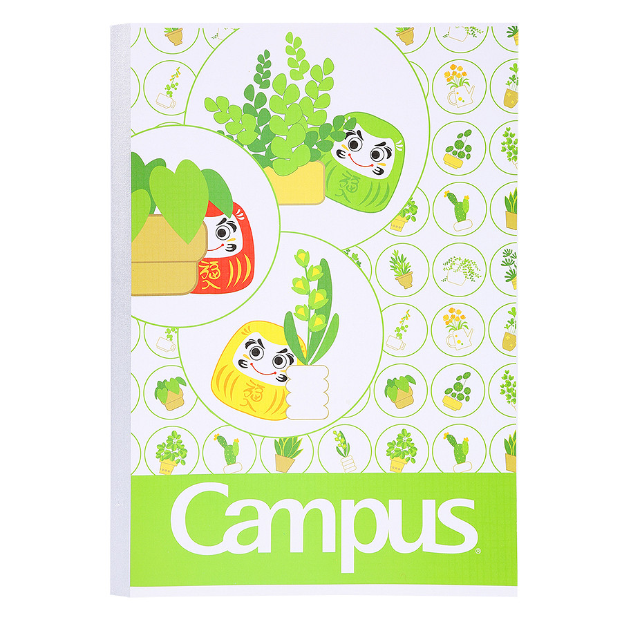 Lốc 10 Cuốn Tập Campus B5 Daruma World NB- BDAW120 (120 Trang) - Mẫu Ngẫu Nhiên