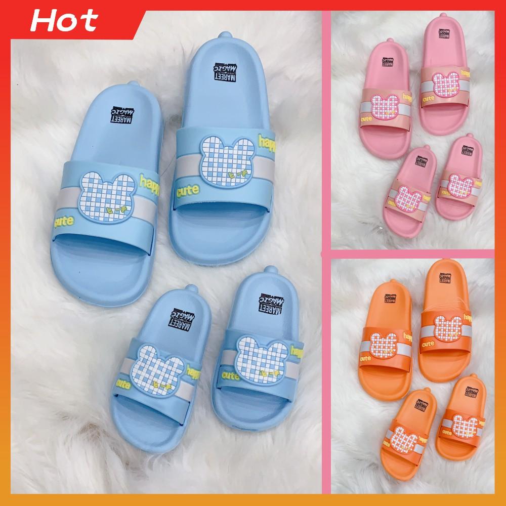 Dép Đôi Cho Mẹ Và Bé ,Mẫu Cho Mẹ 5 Màu Full size 36-40, Mẫu Cho Bé 5 Màu Full size 18-23