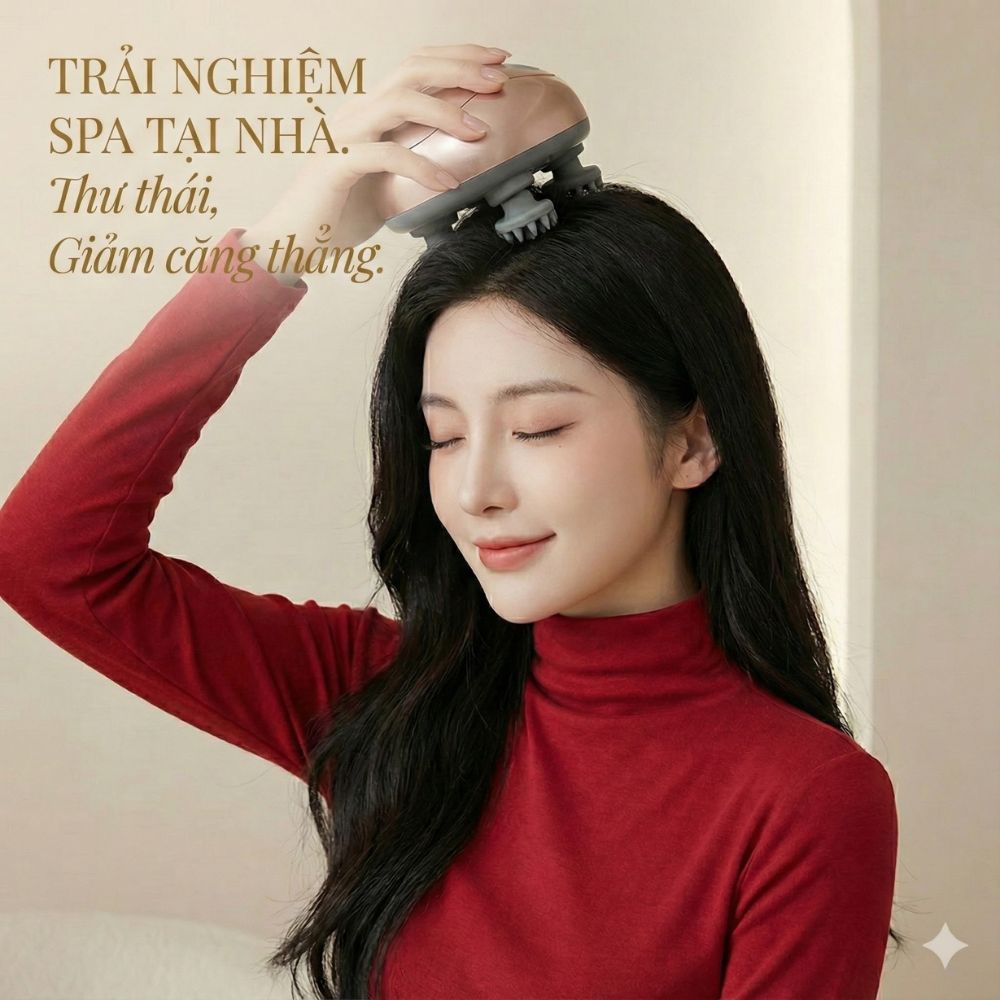 Máy Massage Đầu Không Dây Kachi MK399 - Hàng chính hãng