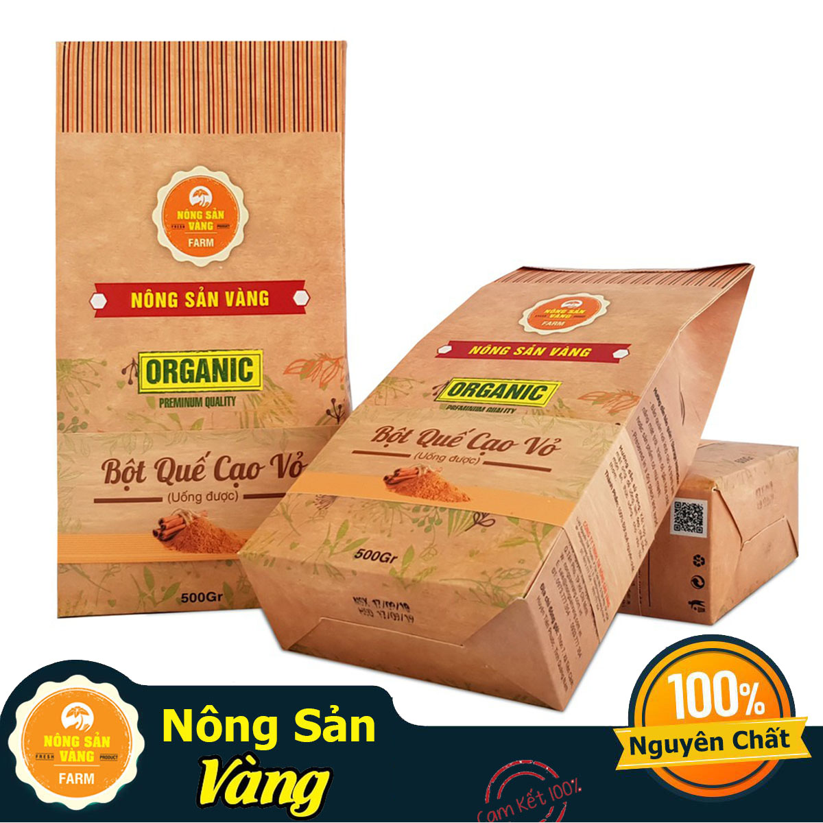 Bột Quế Nguyên Chất Cạo Vỏ (Uống) 500gr, làm bánh, nấu ăn, pha chế nước uống, giảm cân, giảm mỡ bụng