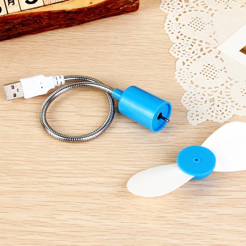 Quạt USB Mini 2 Cánh Mềm Gập Nhiều Hướng Tiện Dụng