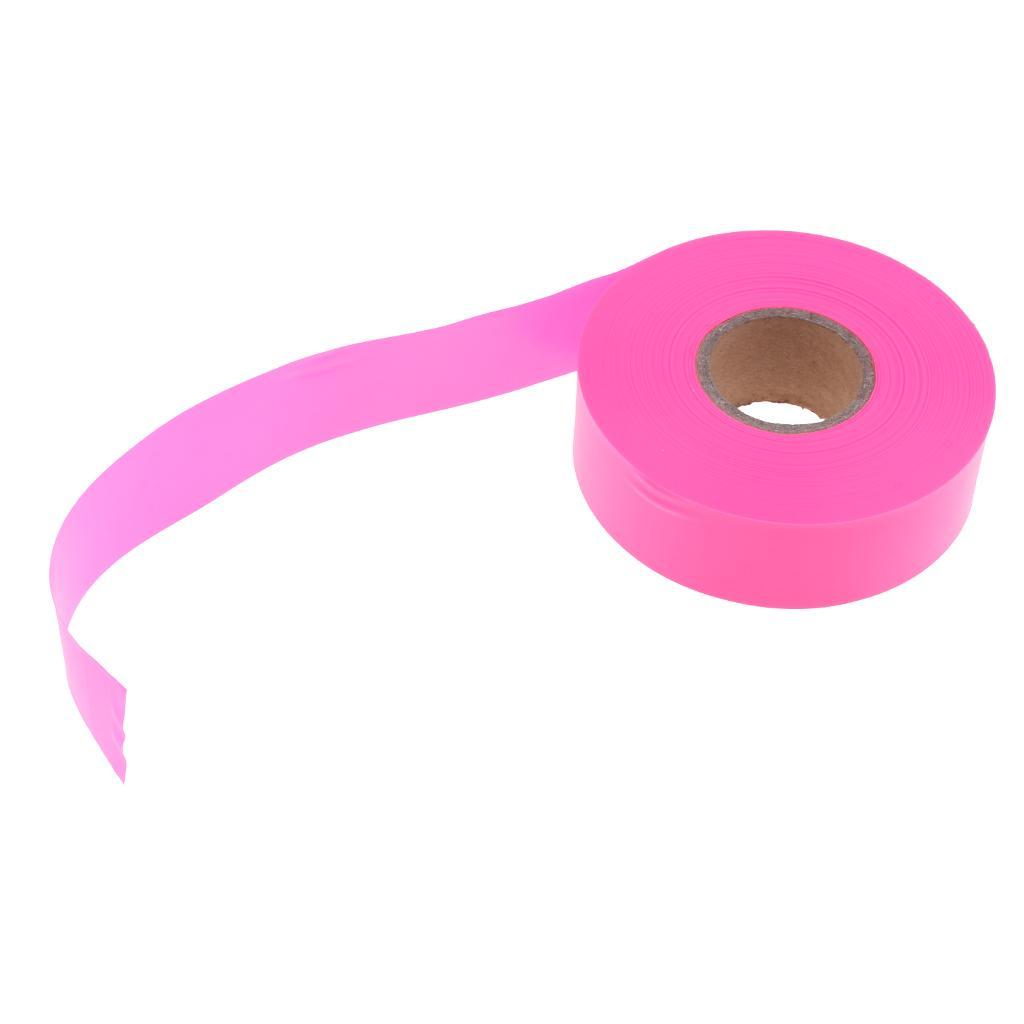 2x Outdoor Garden Tool Flagging Tape Trail Marking Safety Ribbon Camp Pink