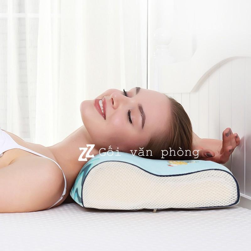 Gối Ngủ Cao Su Non Cao Cấp Vỏ Gấm Mát Lạnh Summer ZURI PILLOW SL100