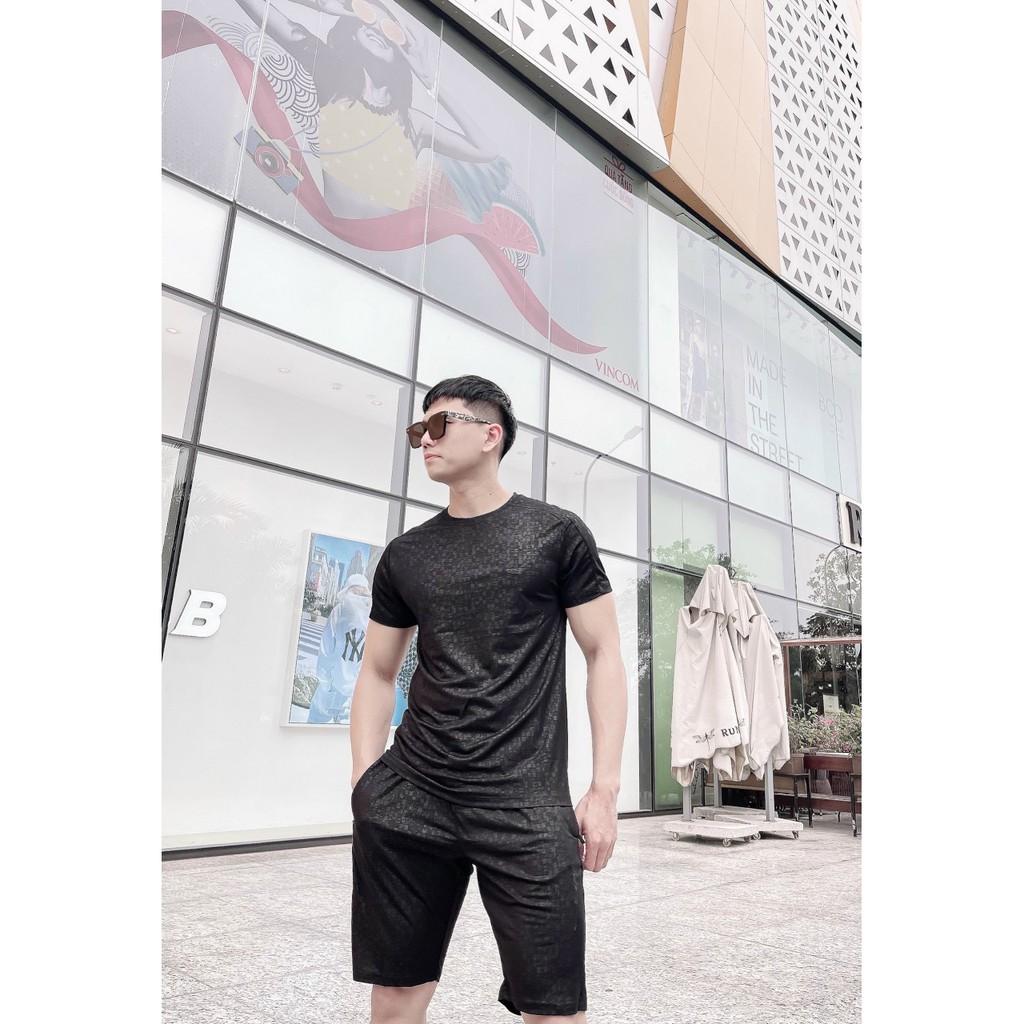 SET, BỘ HÈ ĐŨI 3 LÁ LOGO THÊU