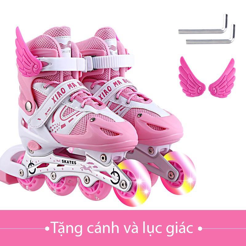 Giày Patin Trượt Sport Cao Cấp Dành Cho Trẻ Em Người Lớn Có Thể Điều Chỉnh